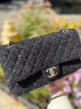 Chanel Bag, Black Sequin & Tweed Medium Double Flap Bag