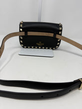 Valentino Bag, Black Leather Rockstud Belt Bag