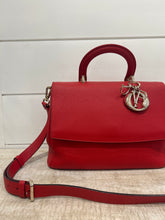 Christian Dior Bag, Red Vermillon Taurillon Leather Be Dior Medium Flap Bag