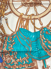 Hermes Multicolor 'Bateau A Vapeur De Jouffroy D'abbans 1784' Silk Scarf