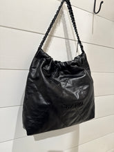 Chanel Bag, 2022 Black on Black Shiny Calfskin Quilted Chanel 22 Hobo Bag