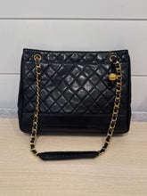 Chanel Bag, Black Lambskin Quilted Vintage Shoulder Bag