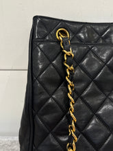 Chanel Bag, Black Lambskin Quilted Vintage Shoulder Bag