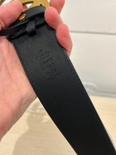 Gucci Black Leather Marmont GG Belt