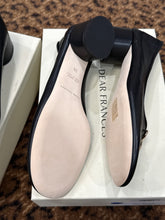 Dear Frances Shoes, Black Leather Balla Bow Pumps