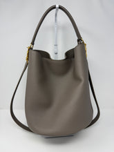 Celine Bag, Grey Supple Grained Calfskin Bucket 16 Bag