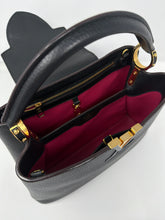Louis Vuitton Bag, Black Taurillon Leather Capucines MM