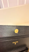 Chanel Bag, 2025 Black Caviar Leather Wallet on Chain Crossbody