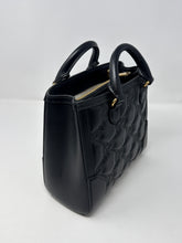 Gucci Bag, Black Leather GG Matelassé Small Top Handle Tote