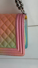 Chanel Bag, 2017 Rainbow Quilted Caviar Medium Boy Bag