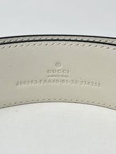 Gucci White GG Canvas Belt (size 85)