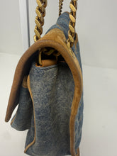 Saint Laurent Bag, Denim Suede Monogram Medium Niki Chain Satchel