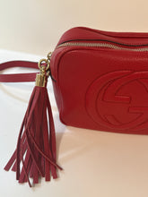 Gucci Bag, Red Pebbled Calfskin Small Soho Disco Bag