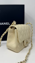 Chanel Bag, 2026 Cream Lambskin Quilted Leather Mini Square Flap Bag