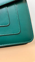 Bvlgari Bag, Emerald Green Calfskin Leather Serpenti Forever Crossbody