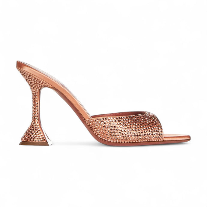 Amina Muaddi Shoes, Caroline Crystal Slide Mule Sandals (size 37)