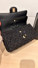 Chanel Bag, Black Sequin & Tweed Medium Double Flap Bag