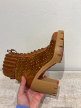 Christian Louboutin Shoes, Suede Studded Dakita Lug 70 Boots (size 37.5)