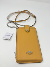 Coach Bag, Honey Leather Phone/Wallet Crossbody