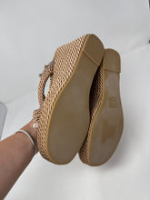 Valentino Shoes, Nude Leather & Rope Wedges (size 39)