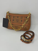 MCM Bag, Cognac Leather Delmy Chain Mini Crossbody Bag