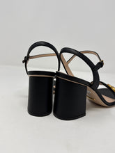 Gucci Shoes, Black GG Thong Heel Sandals (size 36.5)