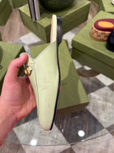 Gucci Shoes, Pistachio Green Leather Princeton Mules (size 38)