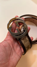 Gucci Monogram Canvas Interlocking G Belt (size 85)