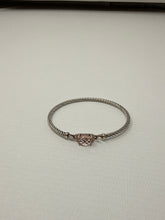 David Yurman 3mm Sterling Silver Morganite & Diamond Petite Wheaton Bracelet