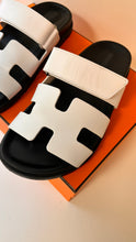 Hermes Shoes, White Calfskin Chypre Techno-Sandal (Size 36.5)