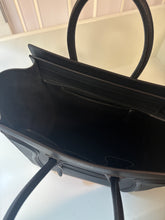 Celine Bag, Black Drummed Calfskin Luggage Tote