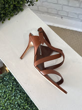Manolo Blahnik Shoes, Brown Nappa Leather Sandals (size 39.5)