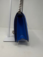 Alexander McQueen Bag, Blue Calfskin Small Slash Bag