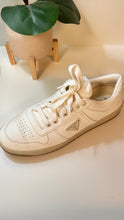 Prada Shoes, White Leather Downtown Sneakers (size 40)