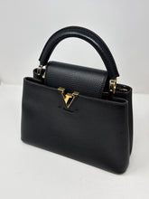 Louis Vuitton Bag, Black Taurillon Leather Capucines BB
