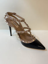 Valentino Shoes, Black & Nude Rockstud Caged Heels (size 40)