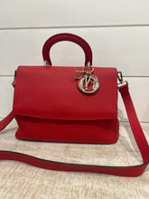 Christian Dior Bag, Red Vermillon Taurillon Leather Be Dior Medium Flap Bag