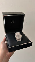 Chanel J12 Chronograph White Ceramic & Stainless Steel with Diamonds