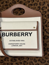 Burberry Bag, Canvas & Leather Pocket Medium Tote
