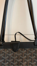 Goyard Bag, Black Goyardine Canvas Bellechasse PM Tote