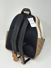 Coach Bag, Signature Canvas & Tan Leather Court Backpack