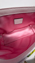 Gucci Bag, White Silk Flora-Motif Print GG Mini Marmont Bag