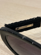 Chanel Black Cat Eye Tweed Sunglasses