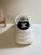 Celine Shoes, White Leather Runner Sneakers (size 38)