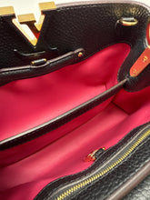 Louis Vuitton Bag, Black Taurillon Leather Capucines BB