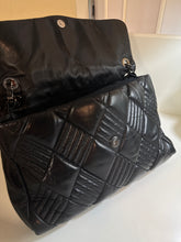 Chanel Bag, Black Lambskin Leather Quilted “In and Out” Maxi Shoulder Bag