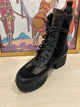 Louis Vuitton Shoes, Monogram & Black Laureate Platform Desert Boots (size 40)