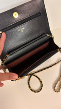 Chanel Bag, 2025 Black Caviar Leather Wallet on Chain Crossbody