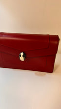 Bvlgari Bag, Ruby Red Calfskin Leather Serpenti Forever Crossbody