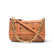 MCM Bag, Cognac Leather Delmy Chain Mini Crossbody Bag